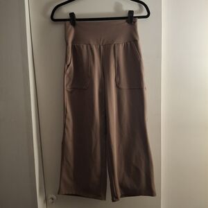 High-Waisted Tan Women's Pants